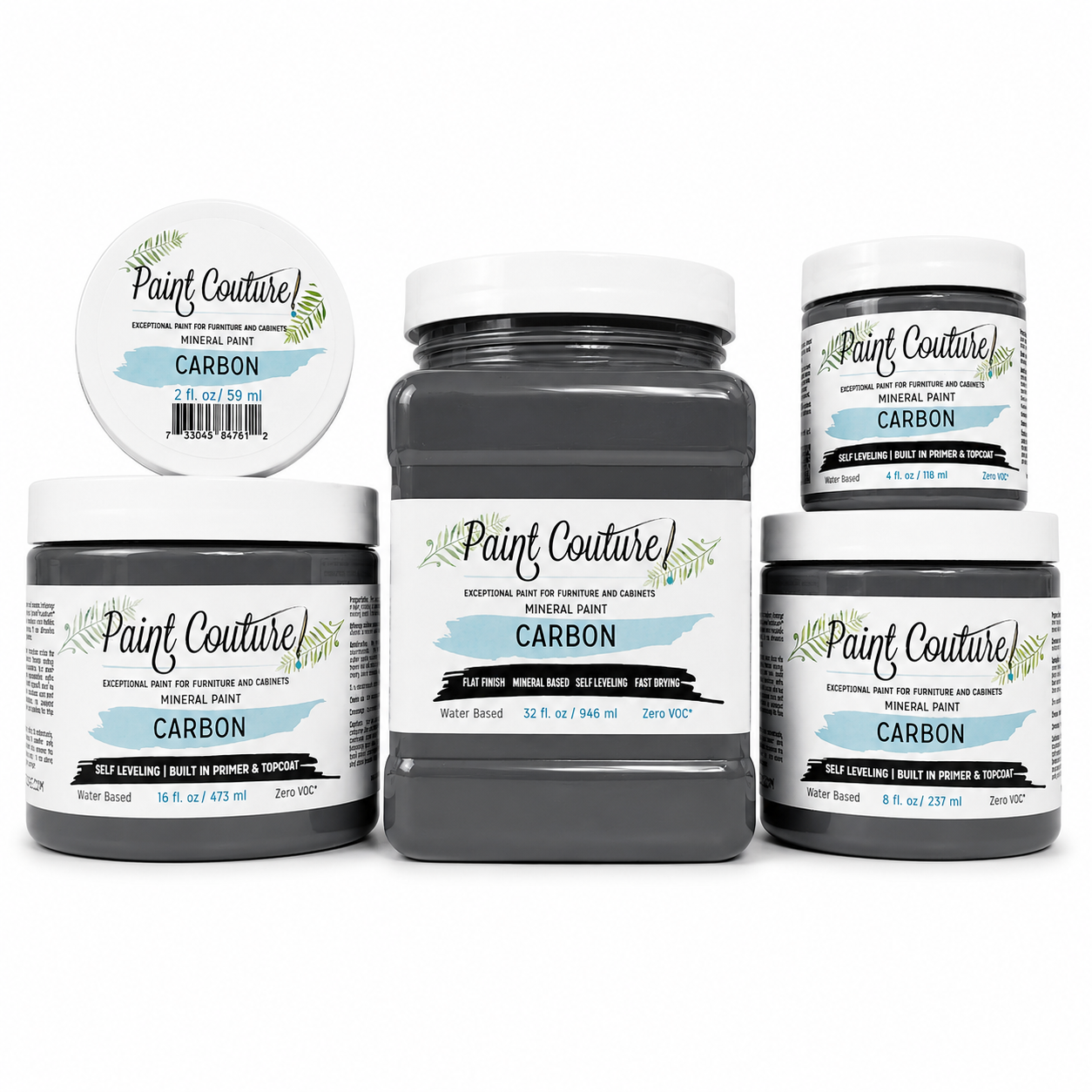 Paint Couture Carbon All in One Acrylic Mineral Paint VOC Free