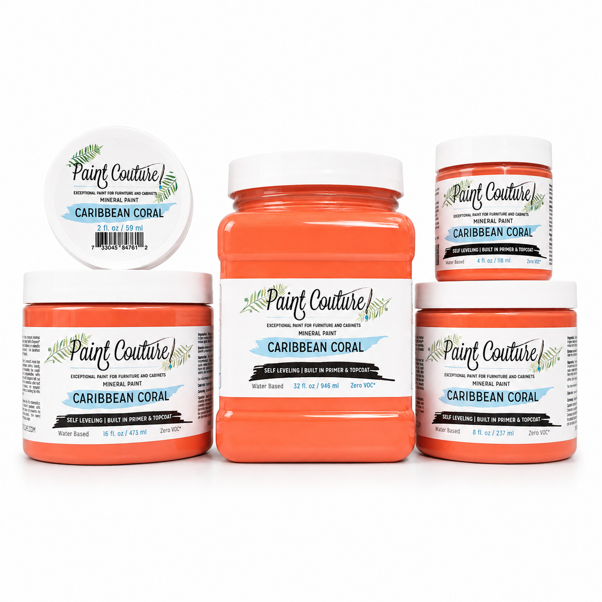 Paint Couture Caribbean Coral All in One Acrylic Mineral Paint