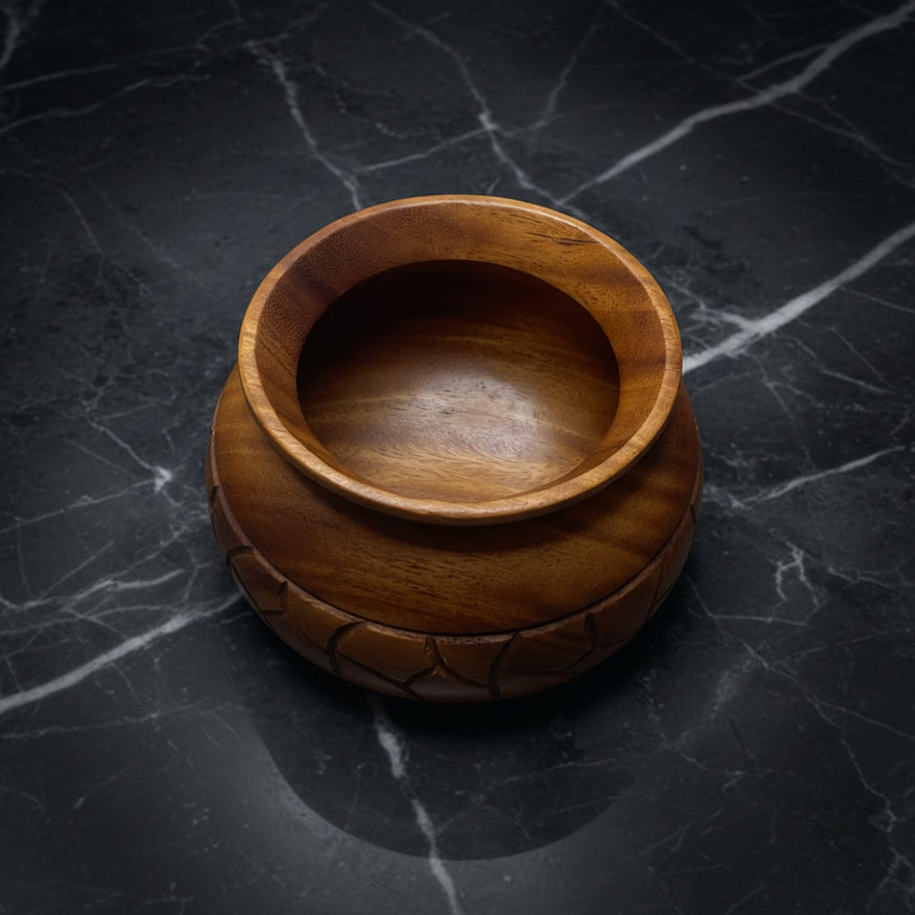 Carved Wood Bowl