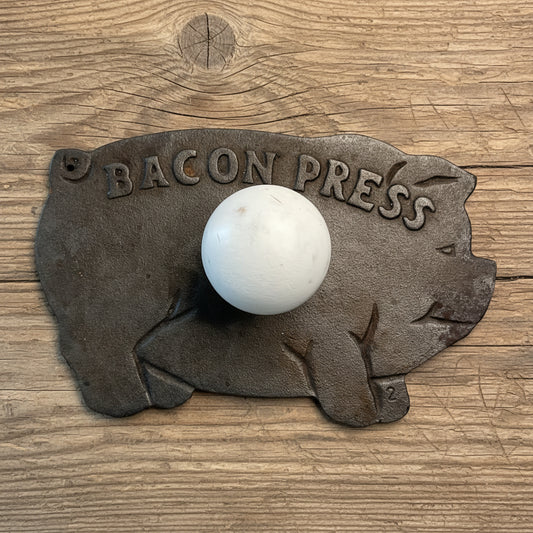 Cast Iron Pig Bacon Press
