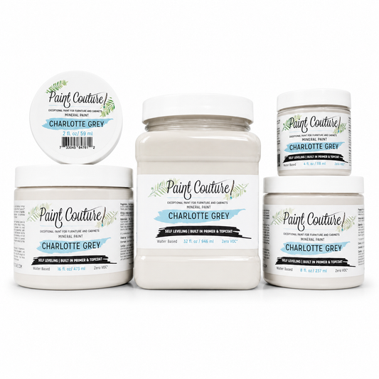 Paint Couture Charlotte Grey All in One Acrylic Mineral Paint VOC Free