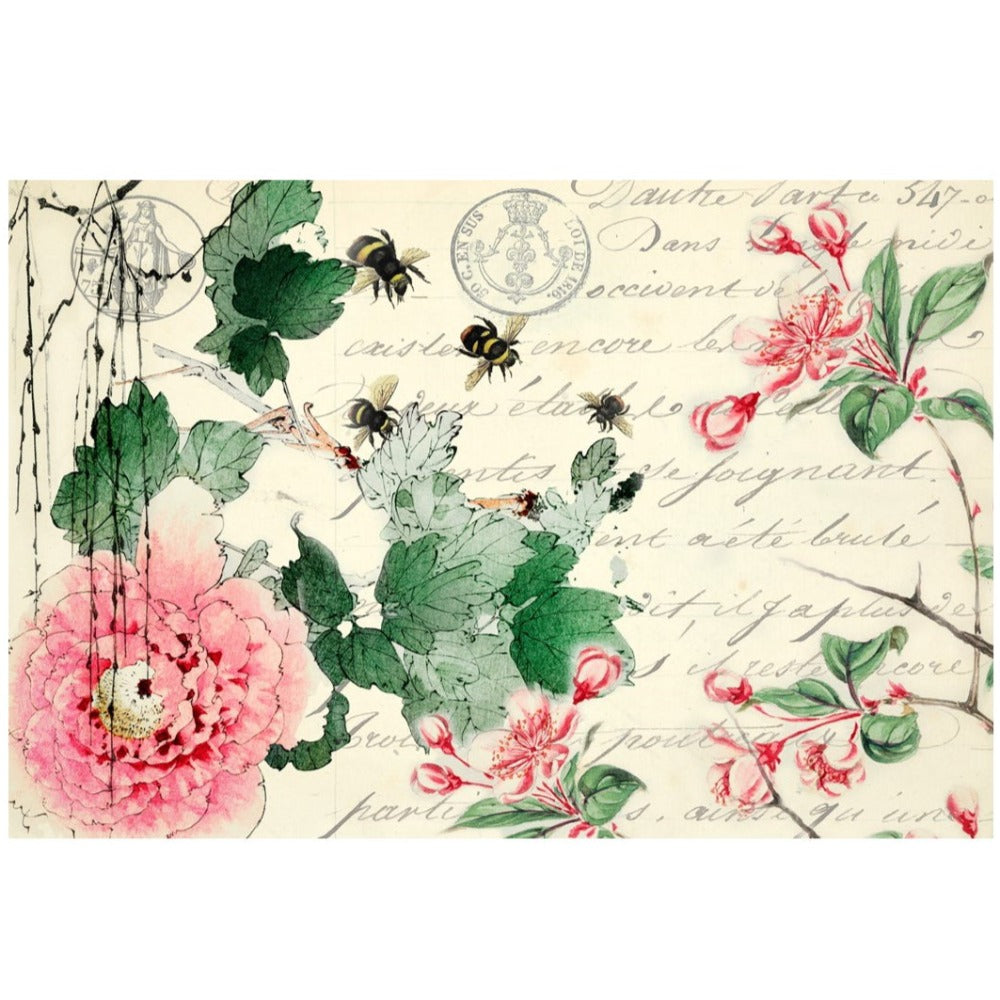 Roycycled Treasures Cherry Blossoms Decoupage Paper - 20" x 30"