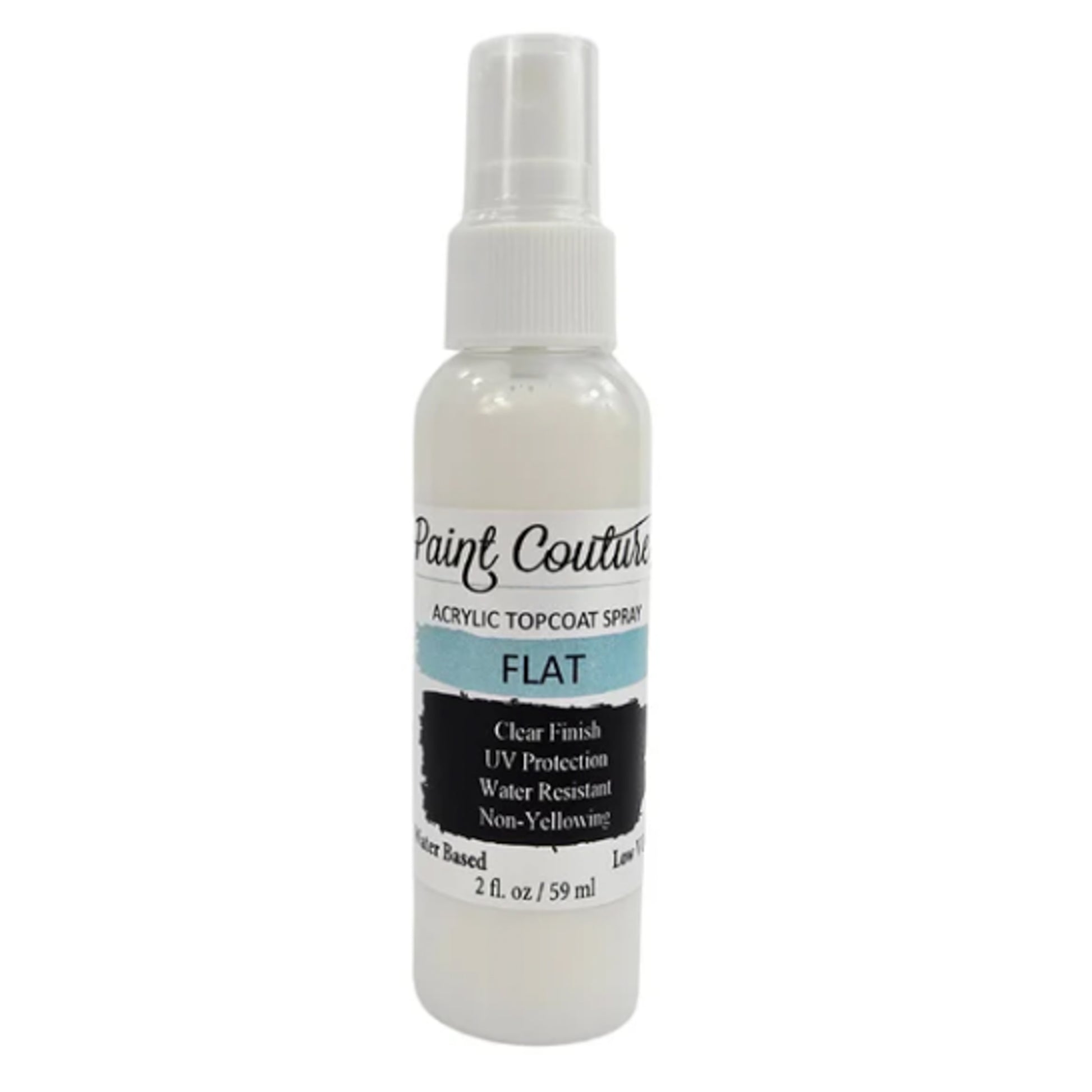 Paint Couture Clear Acrylic Spray - Flat Finish Protective Topcoat