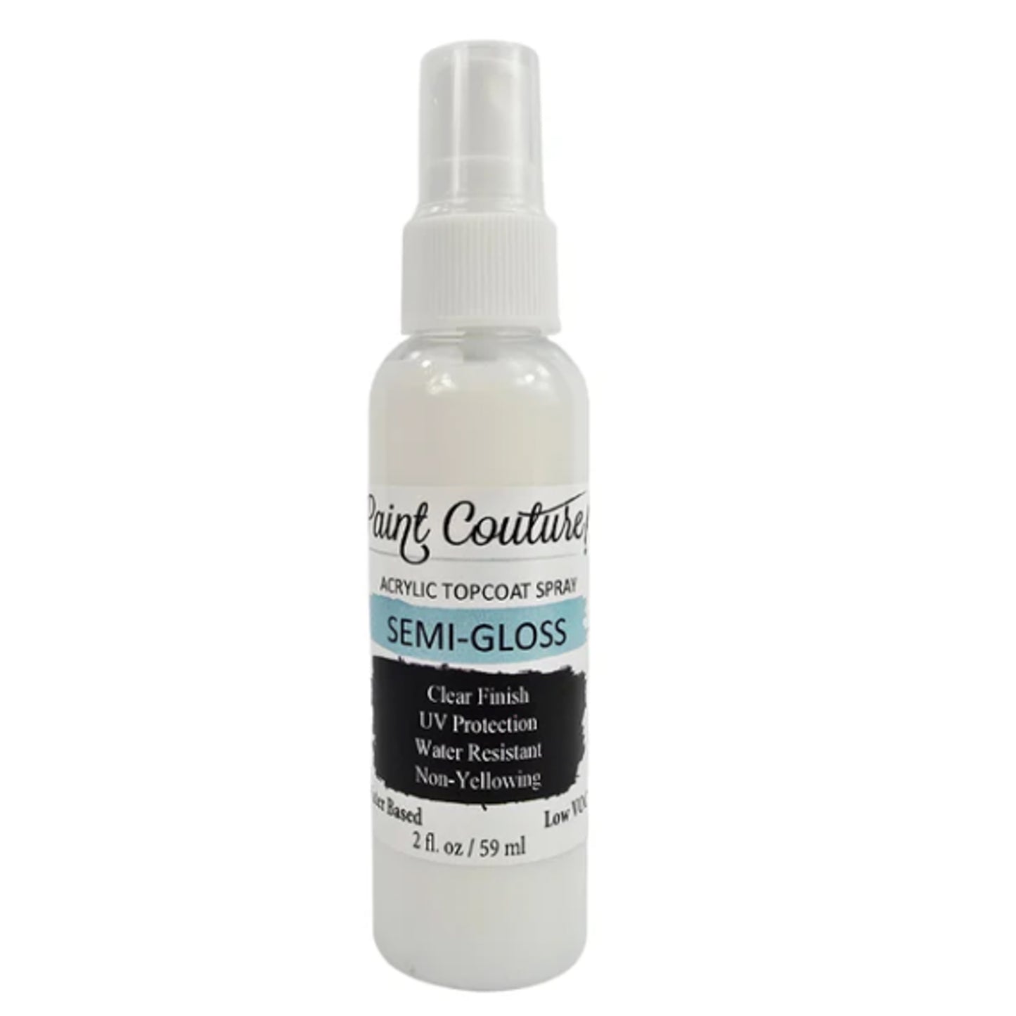 Paint Couture Clear Acrylic Spray - Semi-Gloss Protective Finish