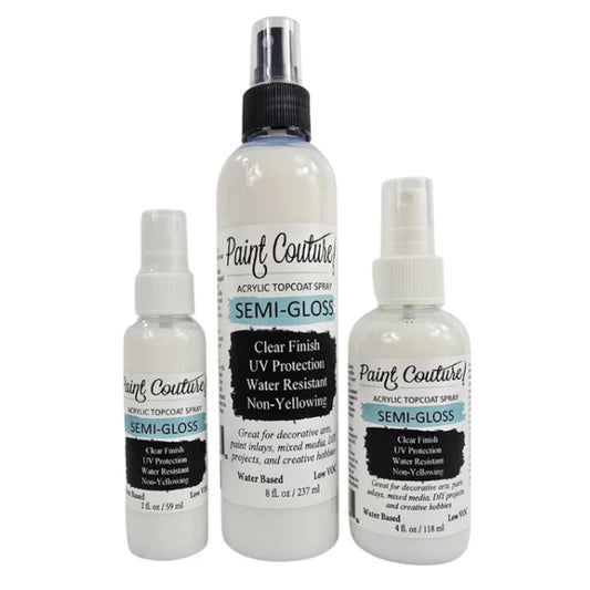 Paint Couture Clear Acrylic Spray - Semi-Gloss Protective Finish