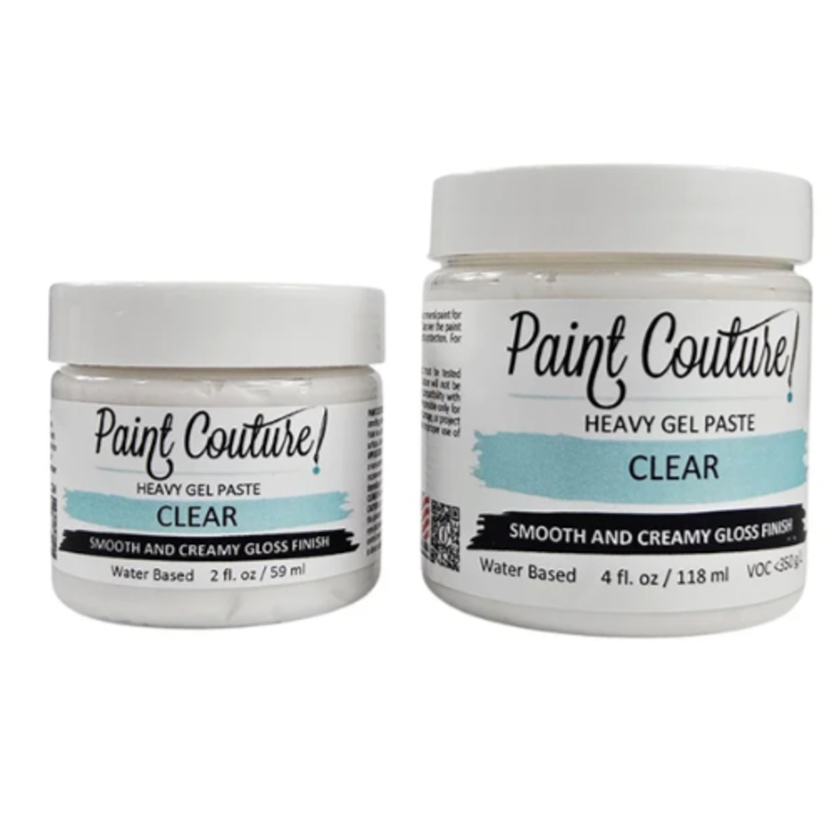 Paint Couture Heavy Gel Paste Clear - Gloss Water Based Texture Medium
