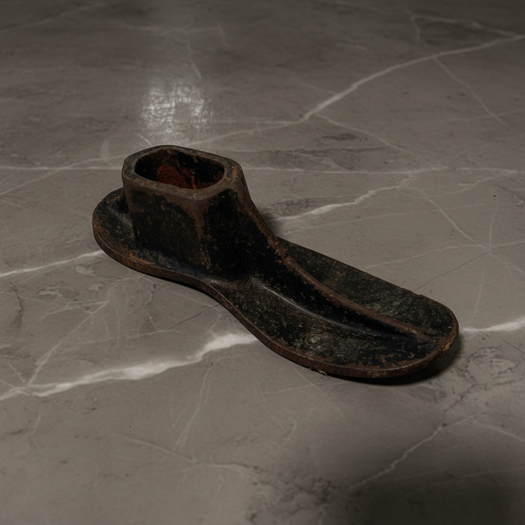 Antique Cast Iron Cobbler Shoe Form No 2 - Industrial Tool Decor