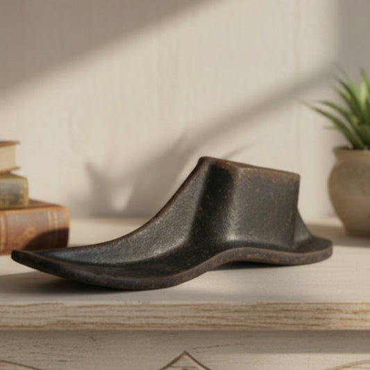 Antique Cast Iron Cobbler Shoe Form No 2 - Industrial Tool Decor