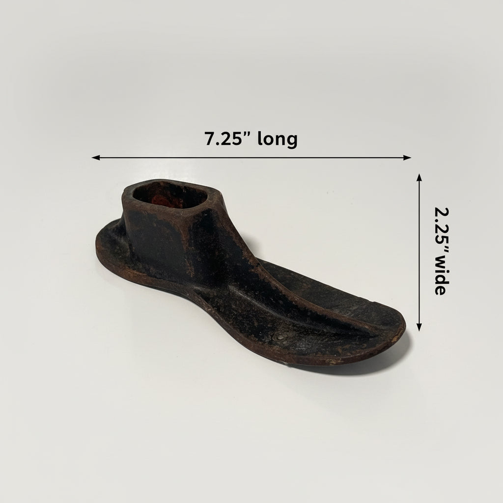 Antique Cast Iron Cobbler Shoe Form No 2 - Industrial Home Decor