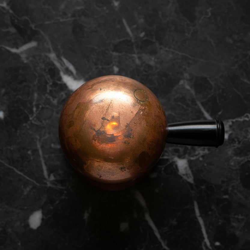 Vintage Copper Smelting Pot with Bakelite Handle | Primitive Decor