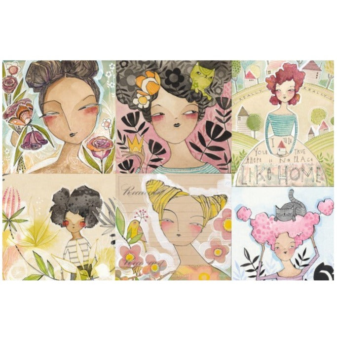 Roycycled Treasures Cori’s Girls Decoupage Tissue Paper - 20" x 30"