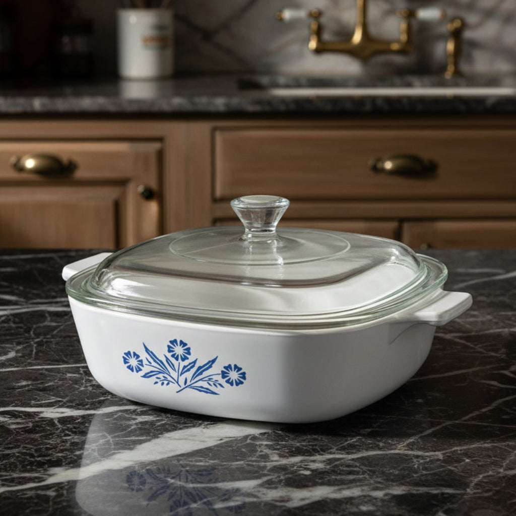 Vintage Corning Ware Cornflower Blue 1 Quart Casserole Dish USA
