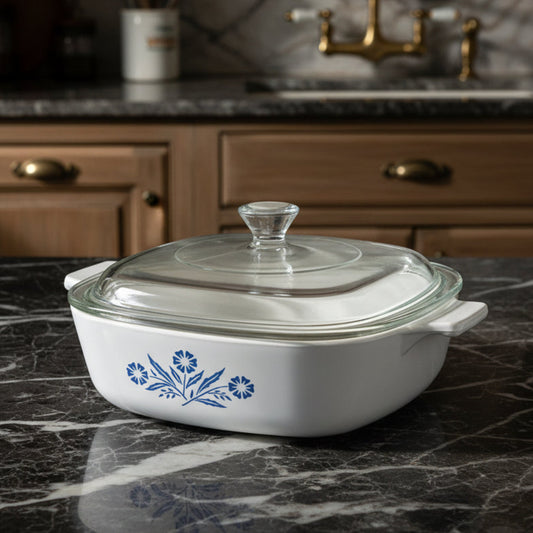 Vintage Corning Ware Cornflower Blue 1 Quart Casserole Dish USA