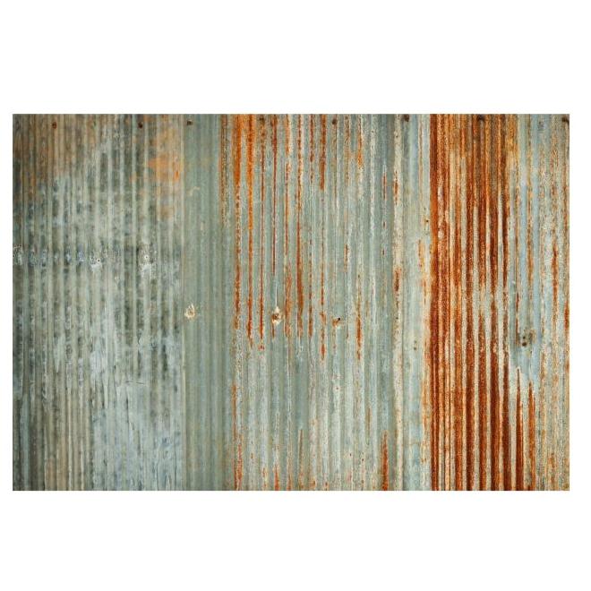 Roycycled Treasures Corrugated Metal Decoupage Paper - 20" x 30"