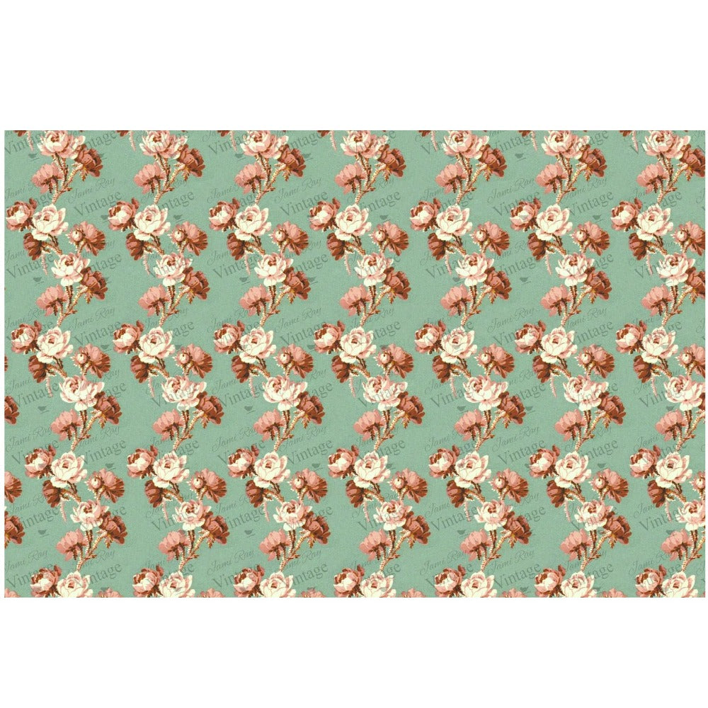 JRV Cottage Floral Decoupage Paper - Vintage Inspired Made in USA