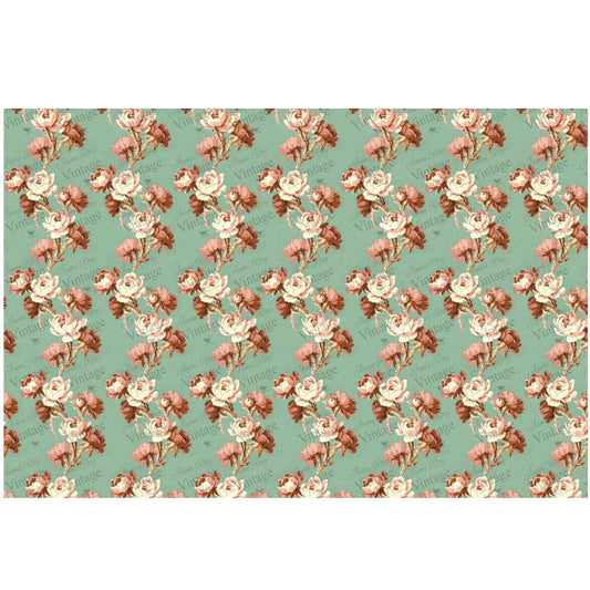 JRV Cottage Floral Decoupage Paper - Vintage Inspired Made in USA