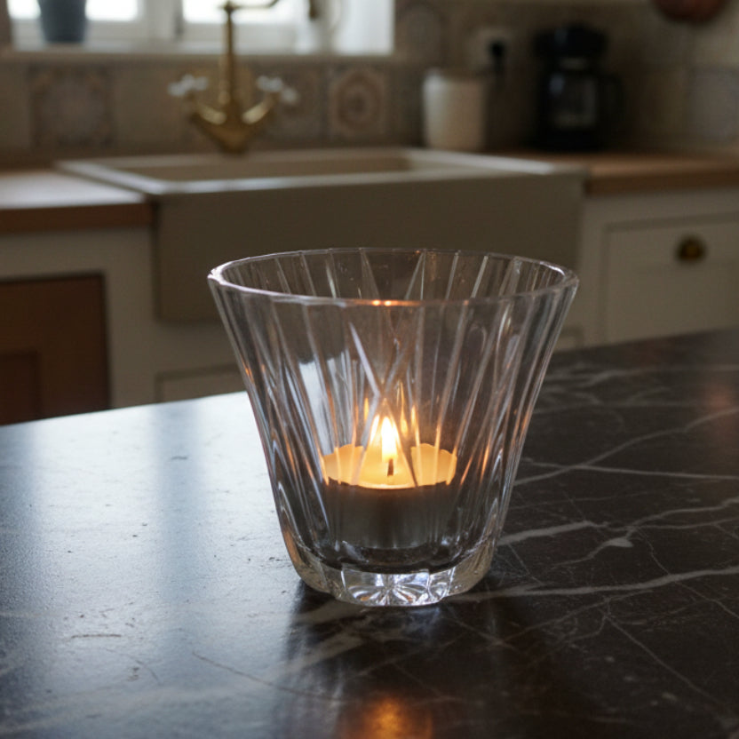 Vintage Crystal Votive Candle Holder