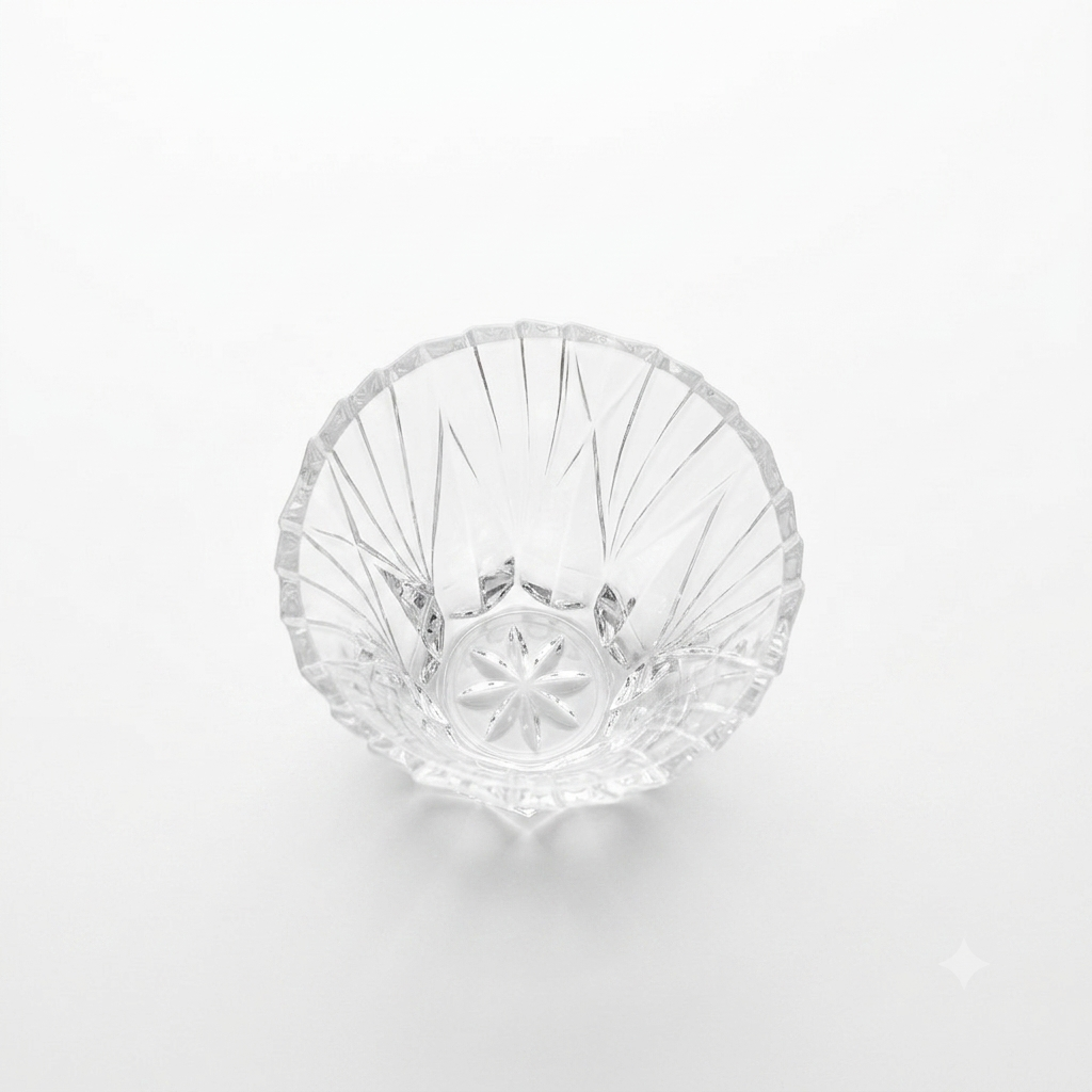 Vintage Crystal Votive Candle Holder - Elegant Holiday Lighting