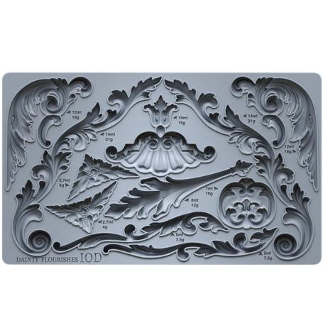 IOD DAINTY FLOURISHES Decor Mould by Iron Orchid Designs