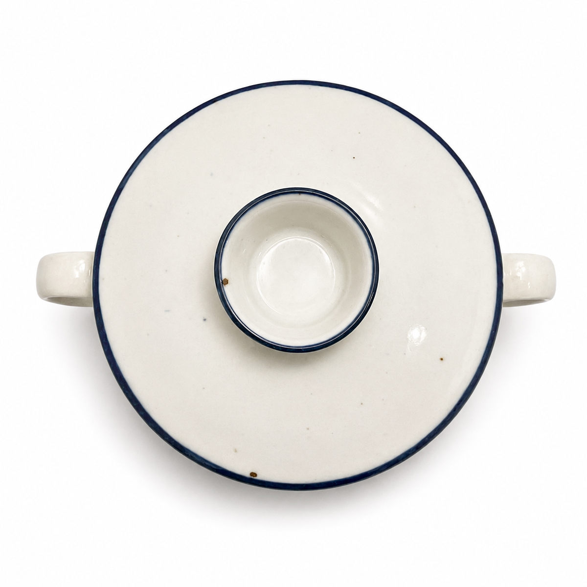 Vintage Dansk Designs Blue Mist Speckled Lidded Sugar Bowl - Niels Refsgaard