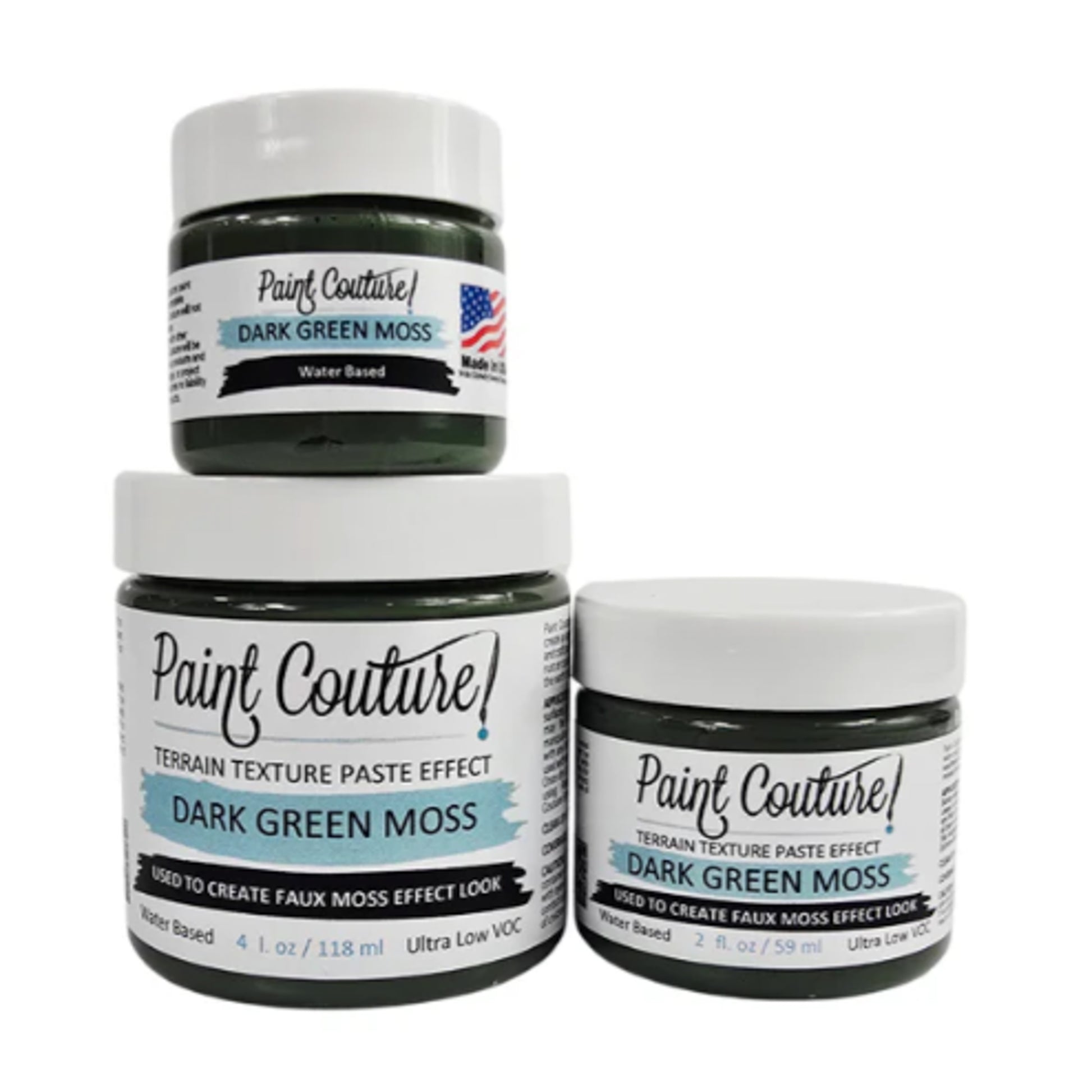 Paint Couture Moss Terrain Texture Paste - Dark Green Texture Medium