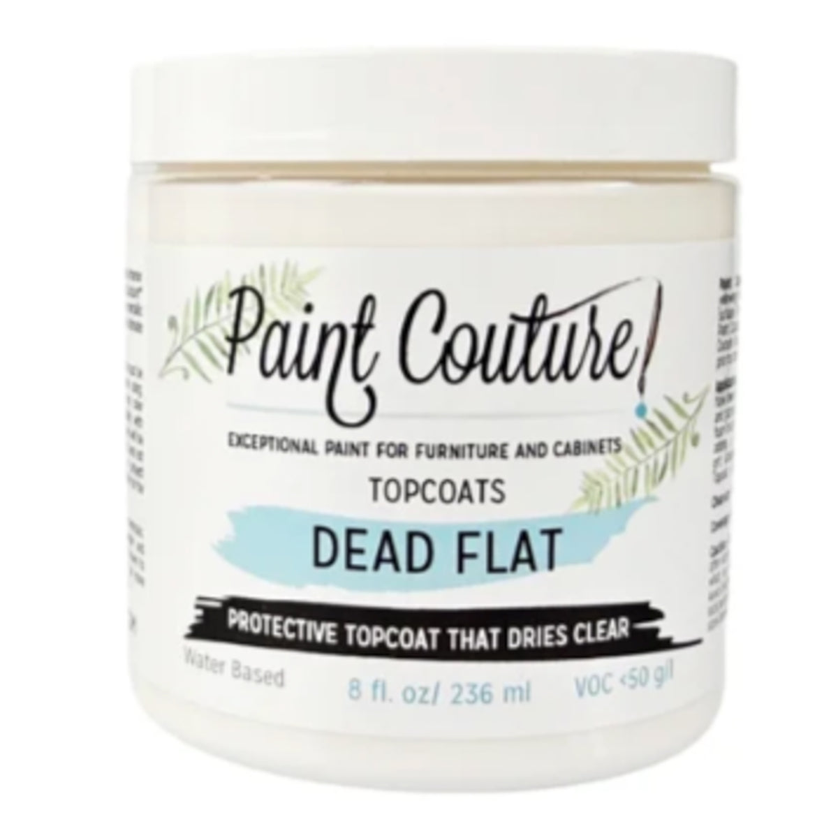 Paint Couture Dead Flat Topcoat - Clear Matte Finish Interior Sealer