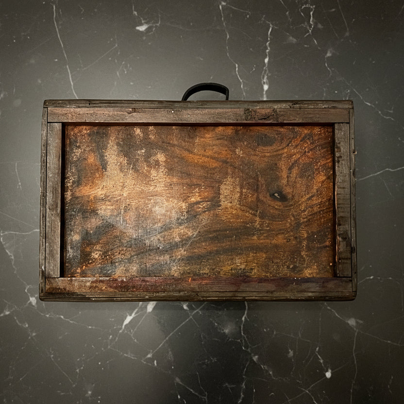 Decorative Wood & Leather Storage Box