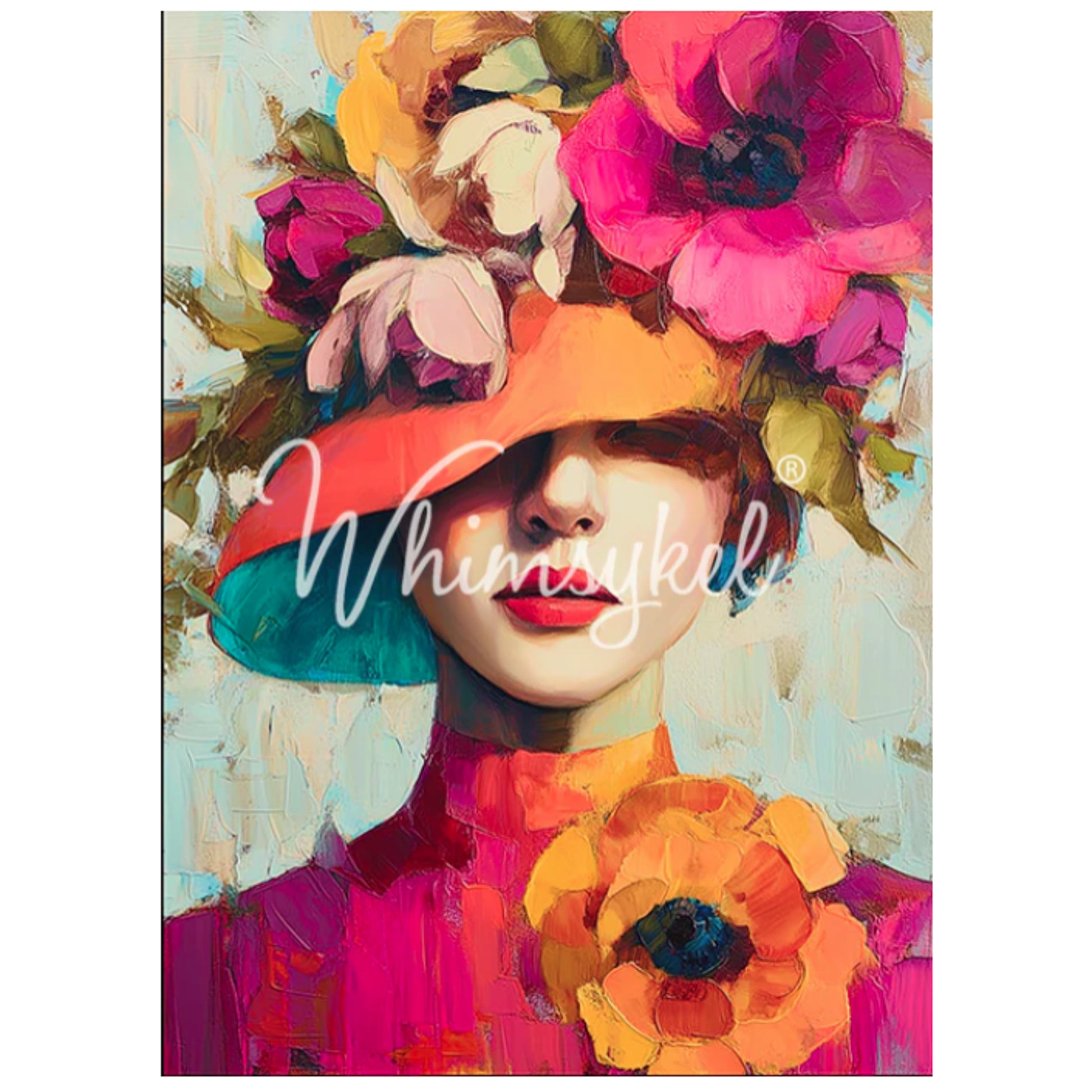Whimsykel Designs Derby Diva Decoupage Paper - 29" x 21" 18 LB