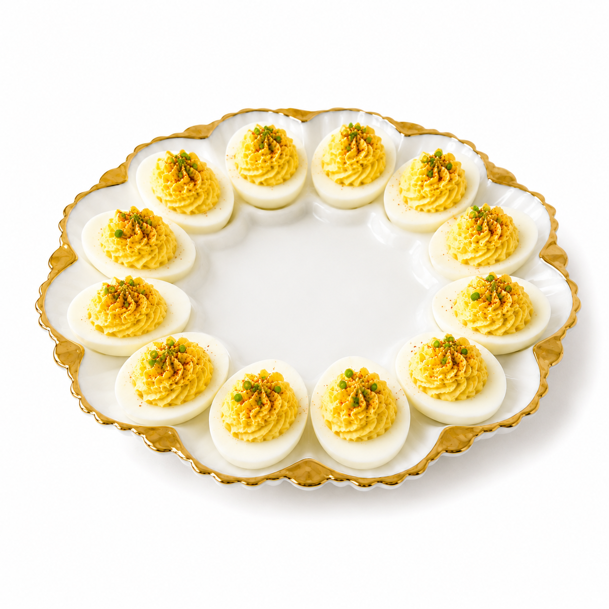 Vintage Anchor Hocking Fire-King Deviled Egg Plate - White Milk Glass