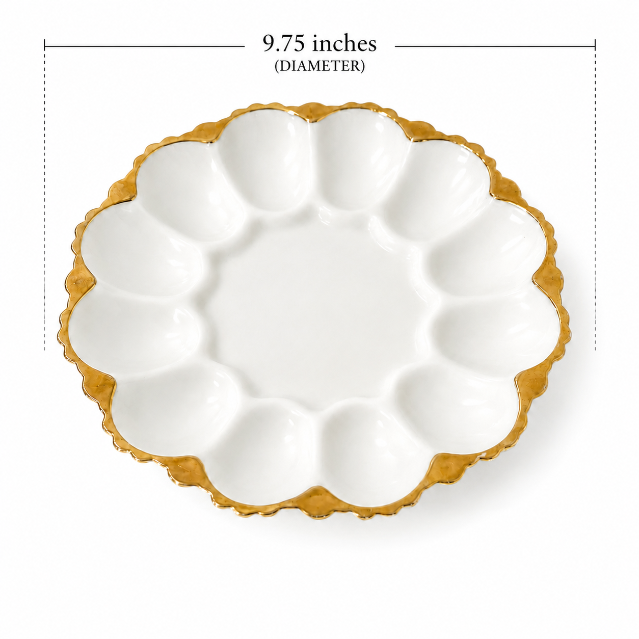 Vintage Anchor Hocking Fire-King Deviled Egg Plate - White Milk Glass