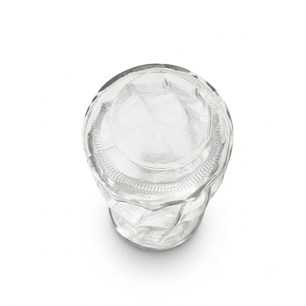 1960s EO Brody Clear Swirl Glass Vase C972 - USA Mid-Century Decor