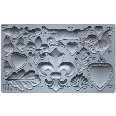 IOD FLEUR DE LIS Decor Mould by Iron Orchid Designs