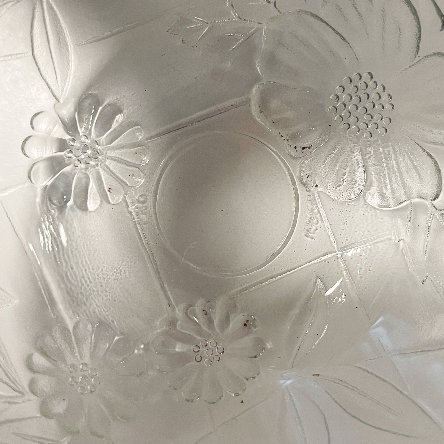 1980s FNG Embossed Floral Bowl