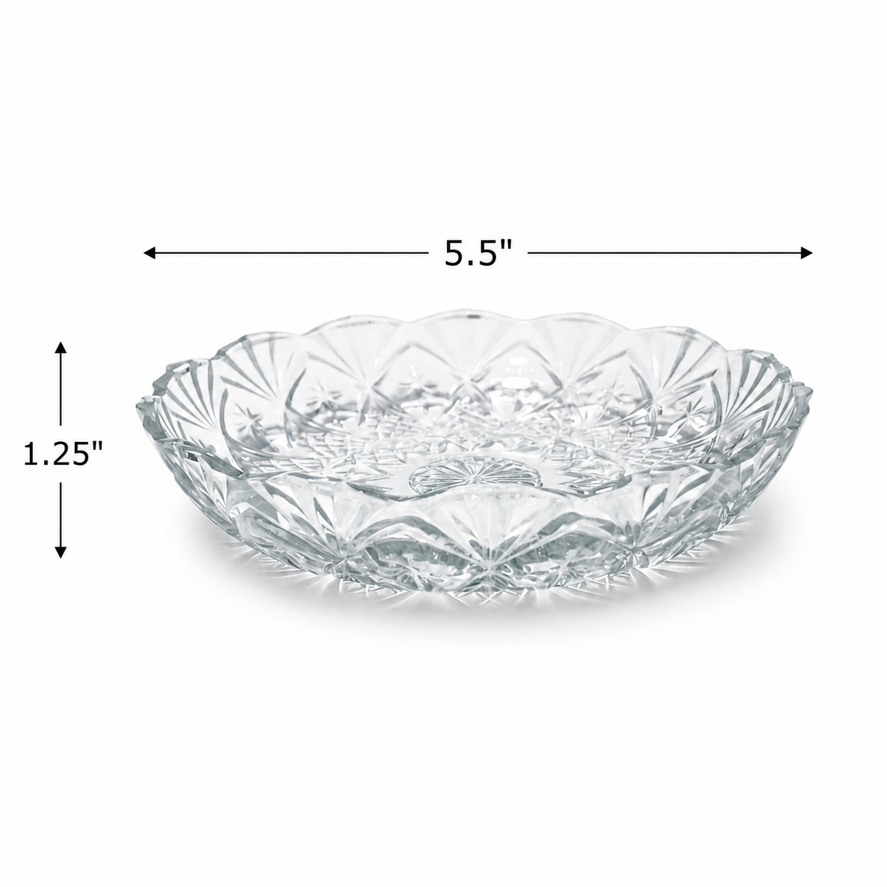 1980s FNG Pressed Glass Bowl - First National Glassware Indonesia