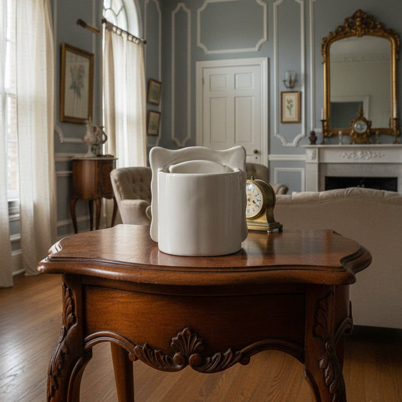 Vintage FTD Ceramic Buttery Frame Planter Combo