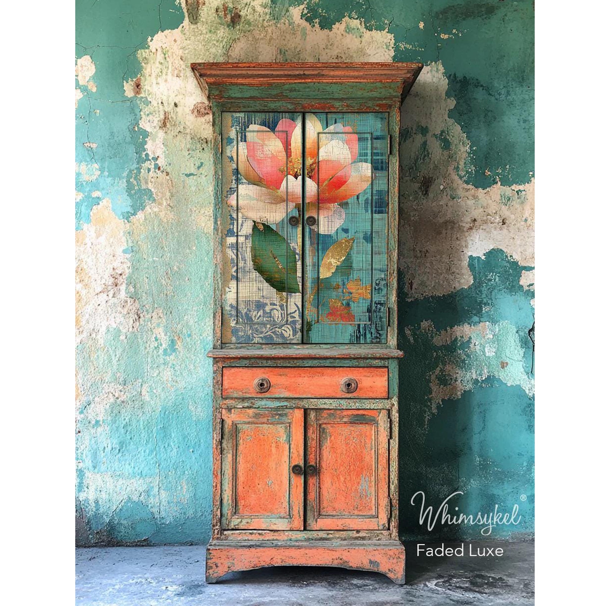 Whimsykel Designs Faded Luxe Decoupage Paper - 29" x 21" 18 lb