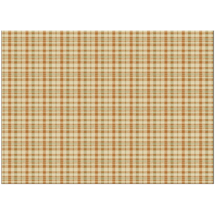 Roycycled Treasures Fall Plaid Decoupage Paper 30x 20 - Made in USA