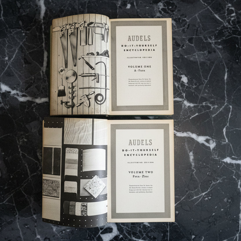 1960 Audels Family Do-It-Yourself Encyclopedias Volume 1 & 2