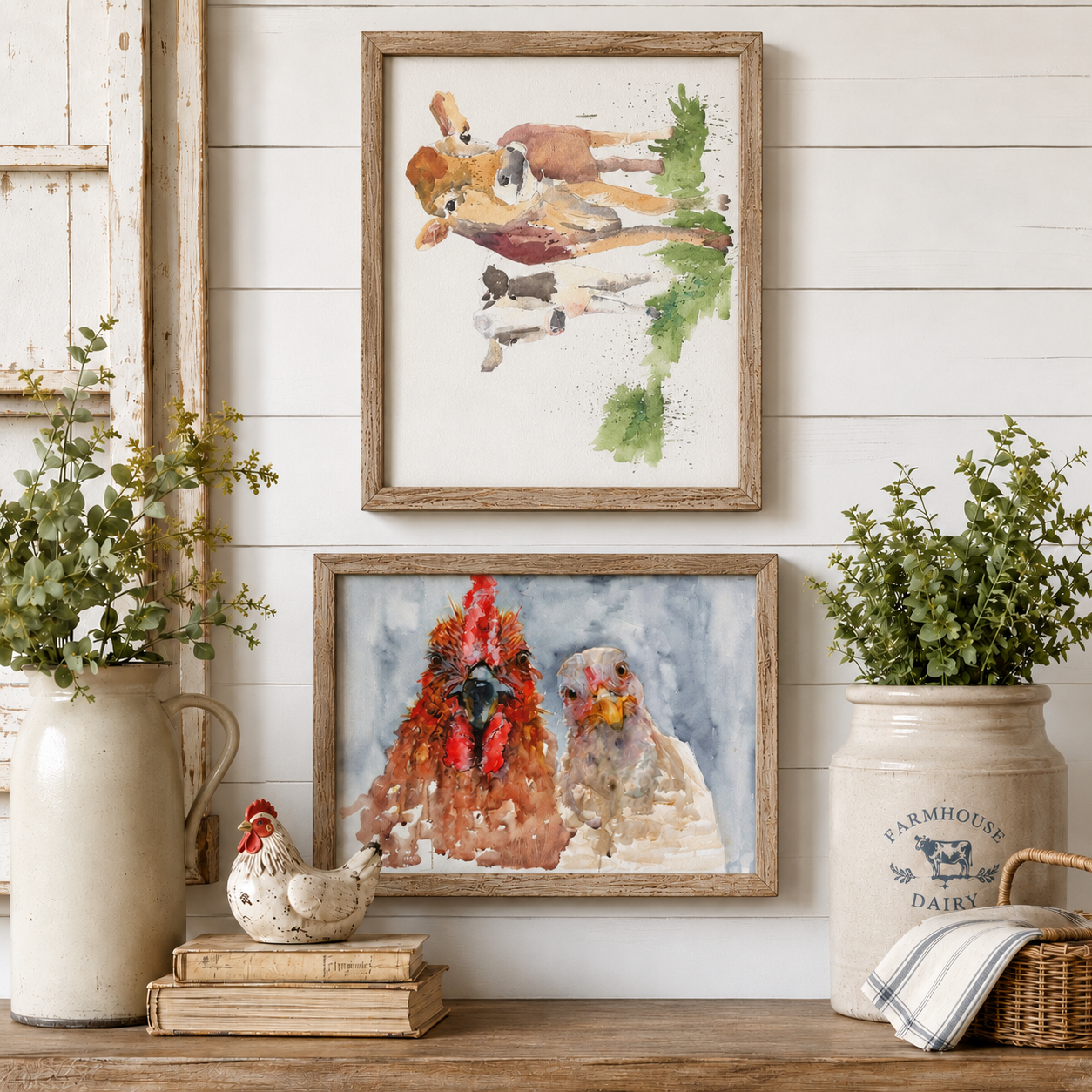 Roycycled Treasures Farm Animals Decoupage Paper - 20" x 30"