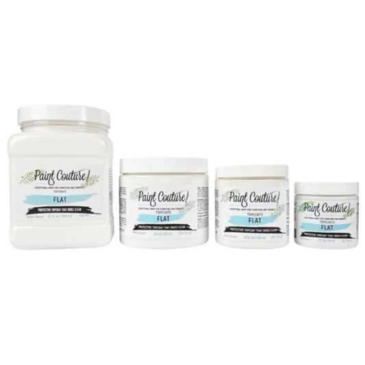 Paint Couture Flat Topcoat - Clear Water Based Sealer with Low VOC