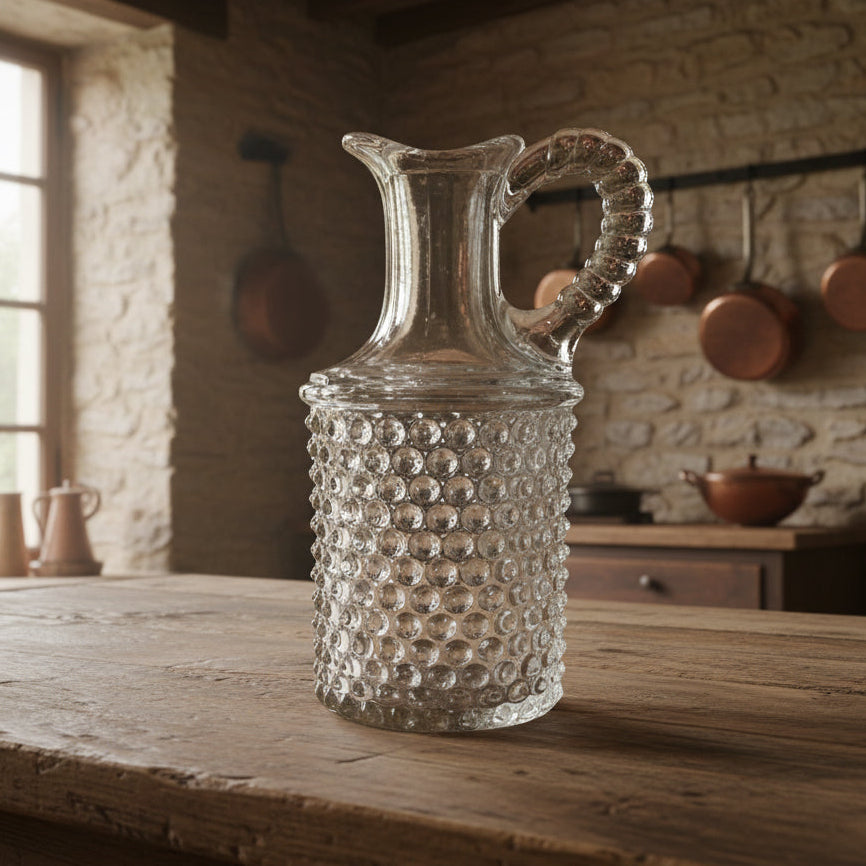 Flint Glass Co EAPG Hobnail Dew Drop Decanter