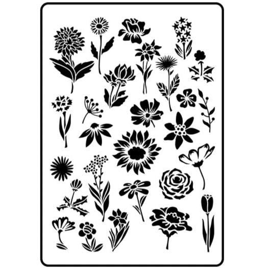 Flower Garden Stencil by Jami Ray Vintage