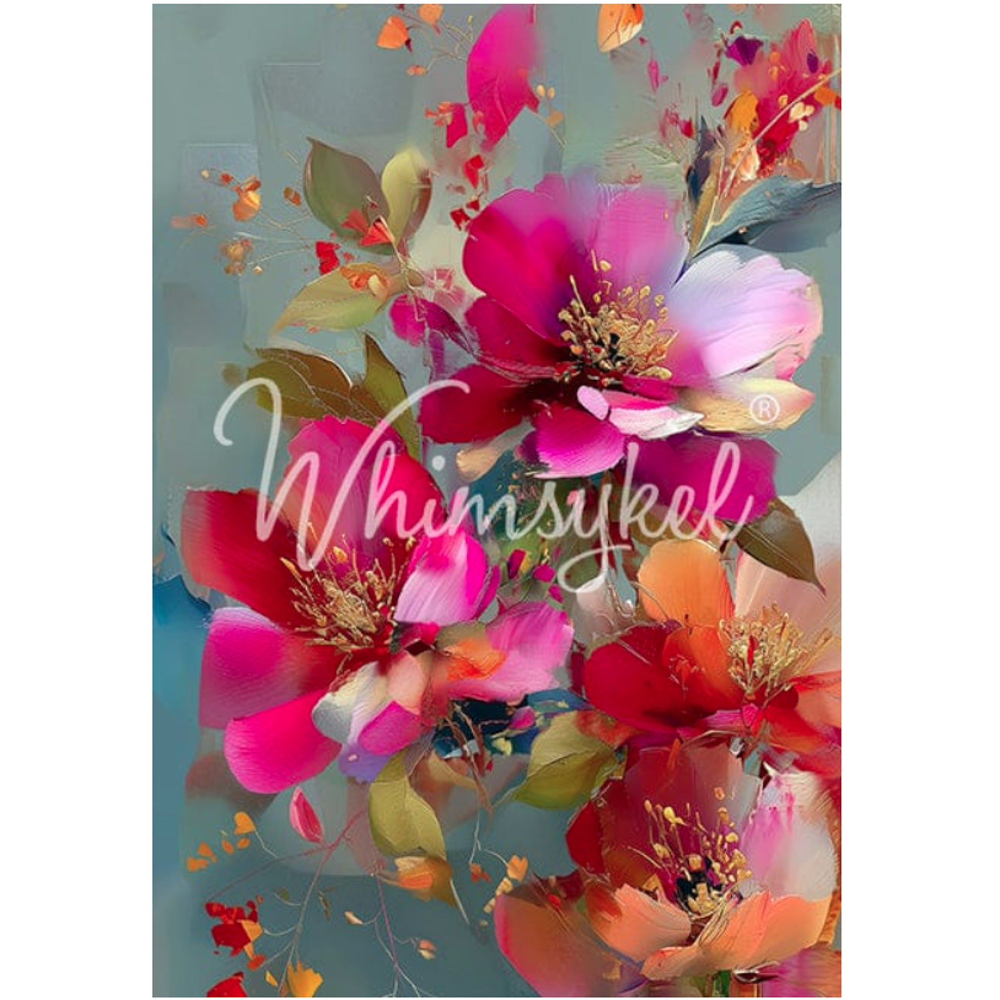 Whimsykel Designs Fully Alive Decoupage Paper - 29" x 21" 18 lb