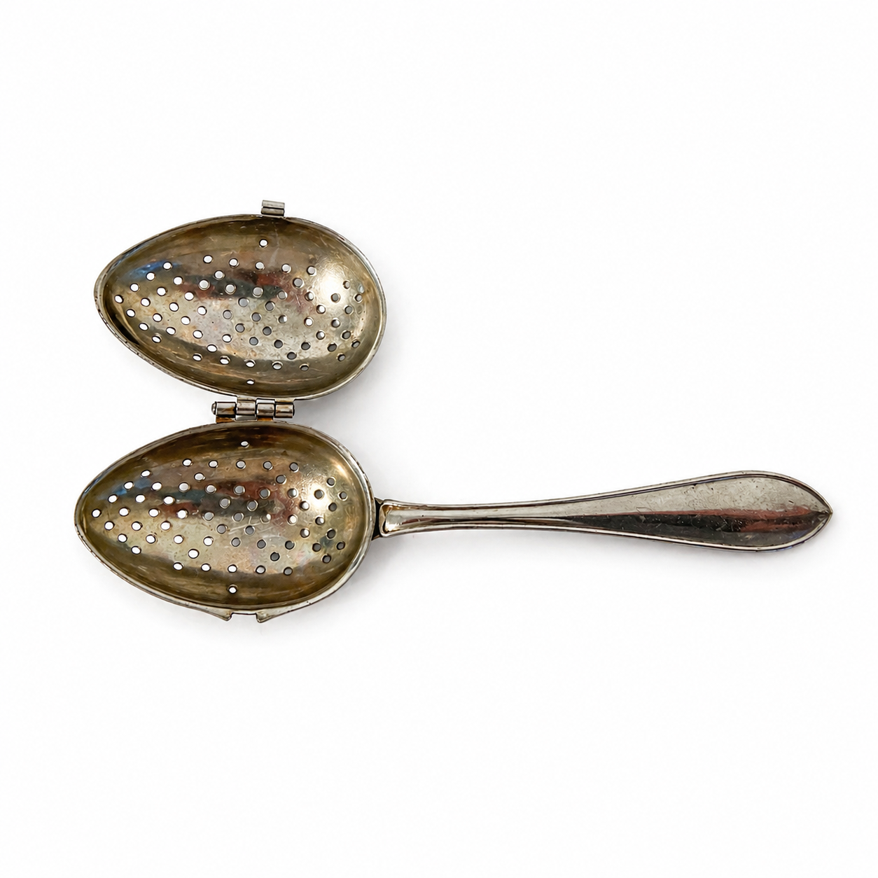 Vintage Mussbach Germany Hinged Metal Tea Infuser - Leaf Tea Strainer