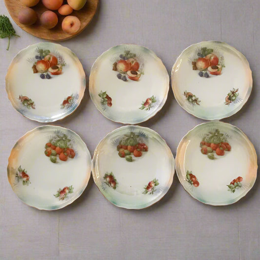 Small Fruit Plates Germany - Set of 6