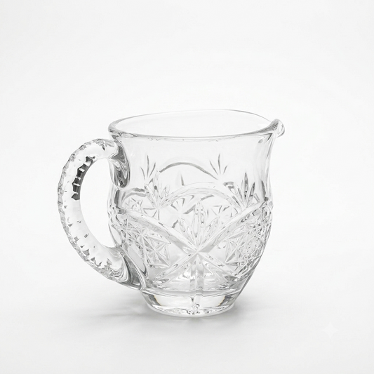 1990s Gorham Crystal Victoria’s Garden Creamer - 10oz Polish Serveware