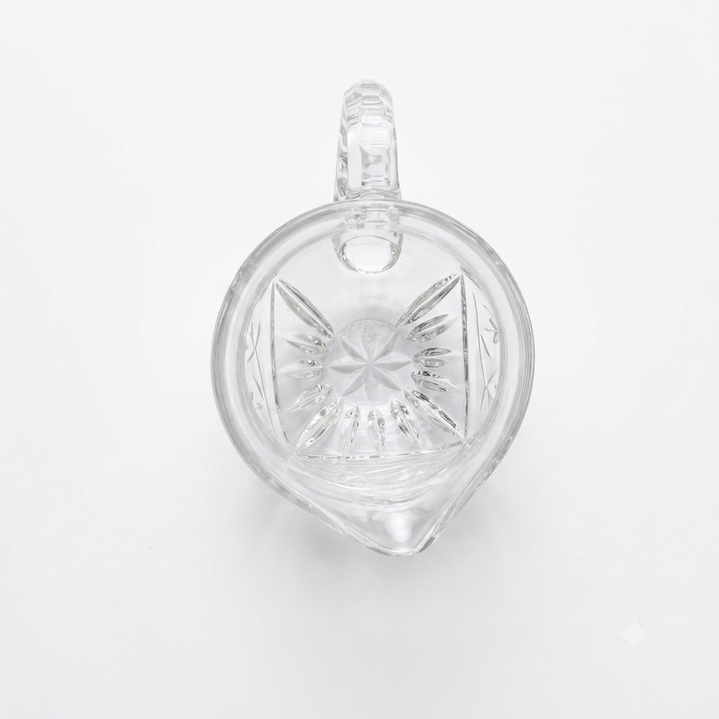 1990s Gorham Crystal Victoria’s Garden Creamer - 10oz Polish Serveware