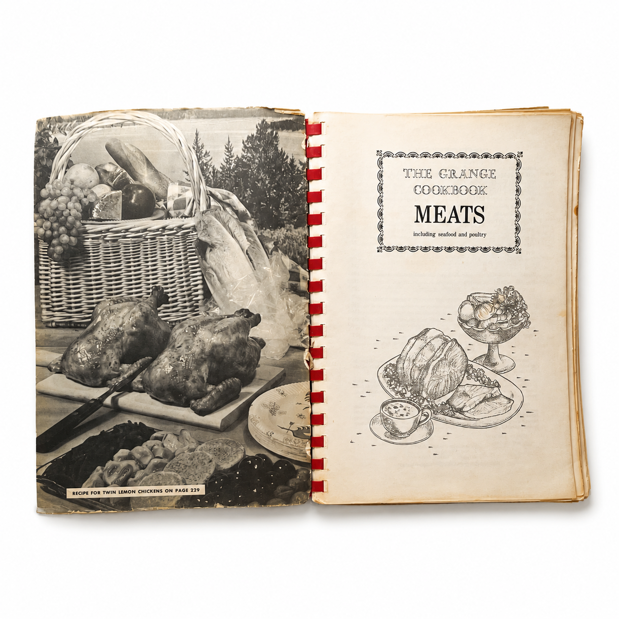 Vintage The Grange Cookbook Meats Cookbook 1968 by Norene G. Cox