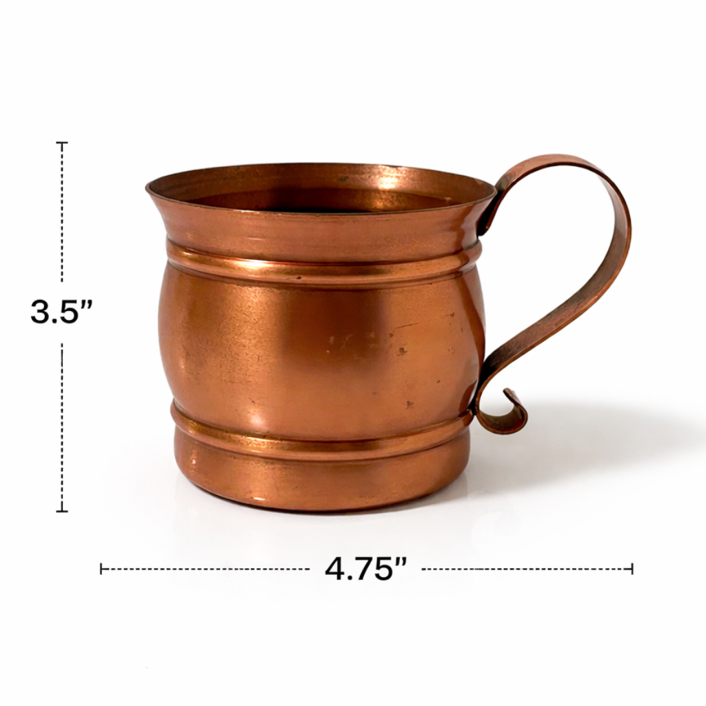 Vintage Gregorian Copper Mug - Barware Crafted in The 1980s USA