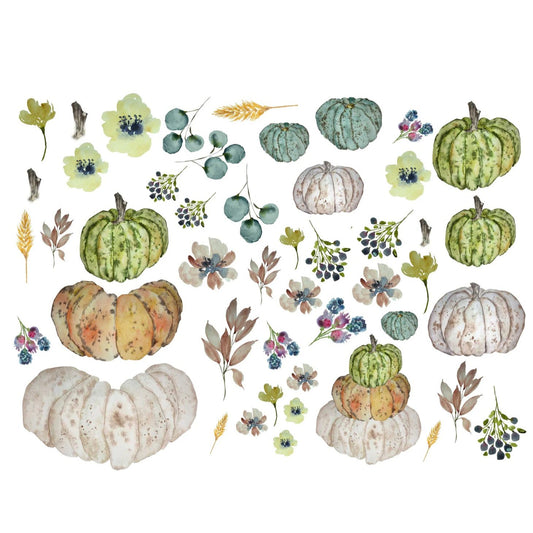 Roycycled Treasures Heirloom Pumpkins Decoupage Paper - 20" x 30"